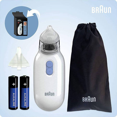 Braun Aspiratore Nasale Elettrico BNA100EU Aspiratore Nasale per Tutte le Età da 0+ Impostazioni Delicate Aspiratore Nasale Elettrico Sanitaria Gioia del Bimbo - Villa San Giovanni, Commerciovirtuoso.it