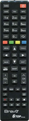Bravo-Telecomando-Universale-6-Top-Brand-SAMSUNG-LG-TELEFUNKEN-PHILIPS-SONY-PANASONIC