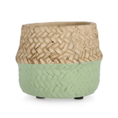 Vaso per uso interno brazil tondo naturale cemento Ø10x8h