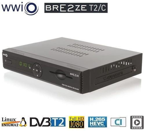 WWIO BRE2ZE T2/C H.265 HEVC Terrestre Linux Enigma 2