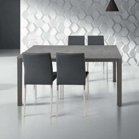 BRENDON---tavolo-da-pranzo-moderno-90x160/220-Grigio-scuro-Milani-Home