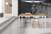 BRENDON---tavolo-da-pranzo-moderno-allungabile-70x110/160-Bianco-Milani-Home