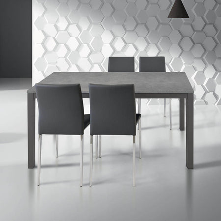 BRENDON---tavolo-da-pranzo-moderno-allungabile-70x110/160-Grigio-scuro-Milani-Home