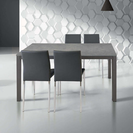 BRENDON---tavolo-da-pranzo-moderno-allungabile-80x120/170-Grigio-scuro-Milani-Home