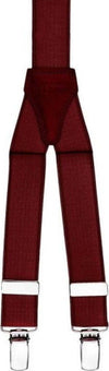 Bretelle-Elasticizzate-Tinta-Unita-Uomo-Donna-Cinghia-Regolabile-Bordeaux