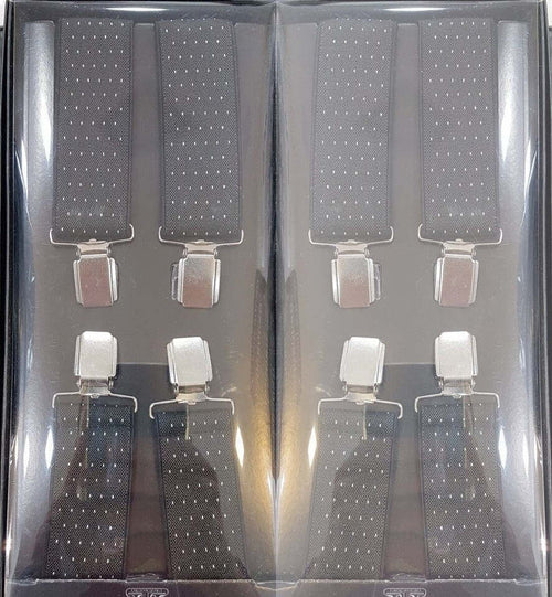 Bretelle Elasticizzate Uomo Donna Cinghia Regolabile Nere Pallini Bianchi Moda/Uomo/Accessori/Bretelle Trade Shop italia - Napoli, Commerciovirtuoso.it