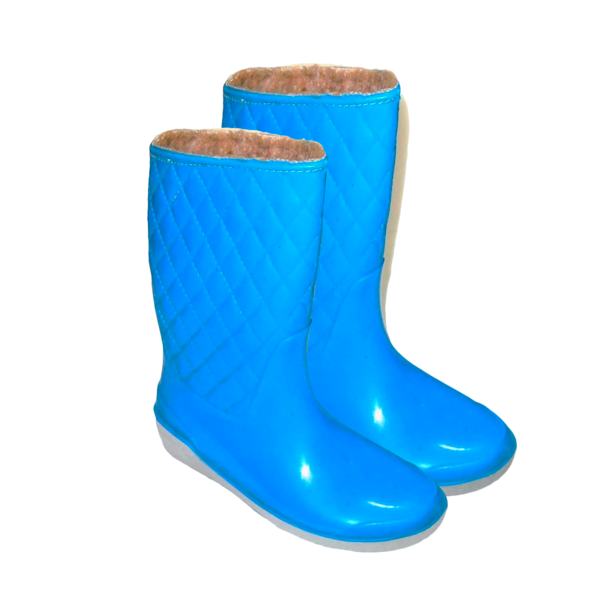 Stivali in Gomma Anti Pioggia Unisex per Bambini Stivaletti Imbottiti impermeabili Patrizia