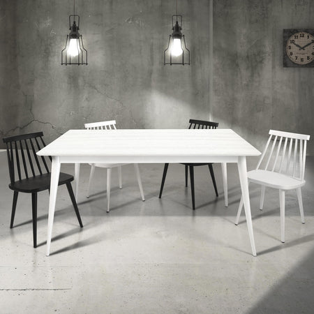 BRIAN---tavolo-da-pranzo-moderno-allungabile-in-abete-spazzolato-85x140/190-Bianco-Milani-Home