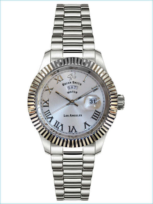 BRIAN-SMITH---OROLOGIO-AL-QUARZO-LOS-ANGELES-ARGENTO/BIANCO---7802