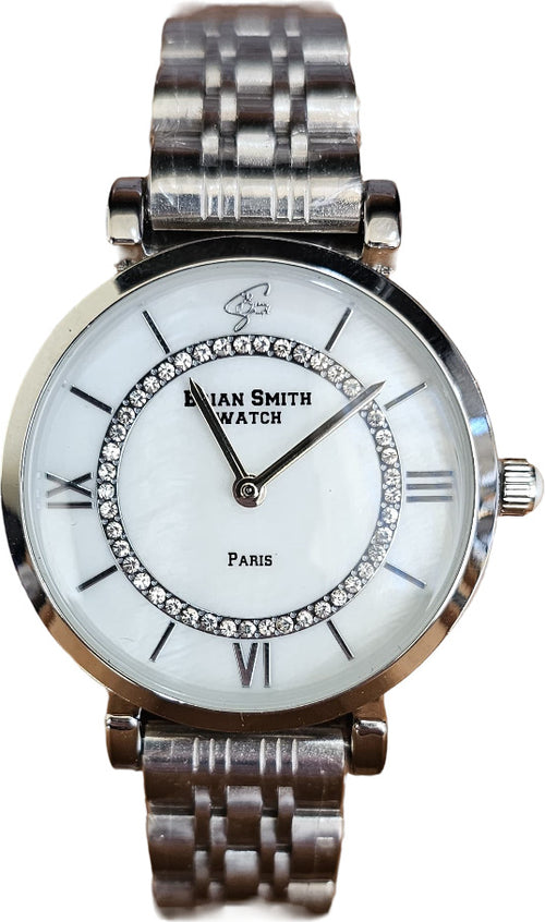 BRIAN-SMITH---OROLOGIO-AL-QUARZO-PARIS-ARGENTO/BIANCO---1765