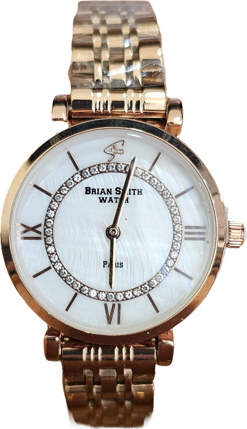 BRIAN-SMITH---OROLOGIO-AL-QUARZO-PARIS-ORO-ROSA/BIANCO---1765