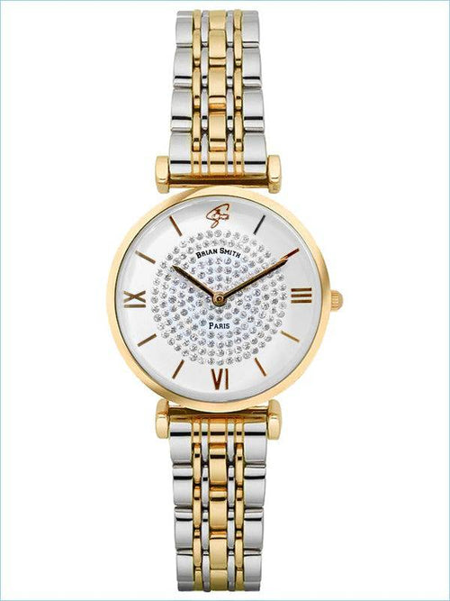 Brian Smith - Orologio Al Quarzo Paris Argento/Bianco/Oro - 1765
