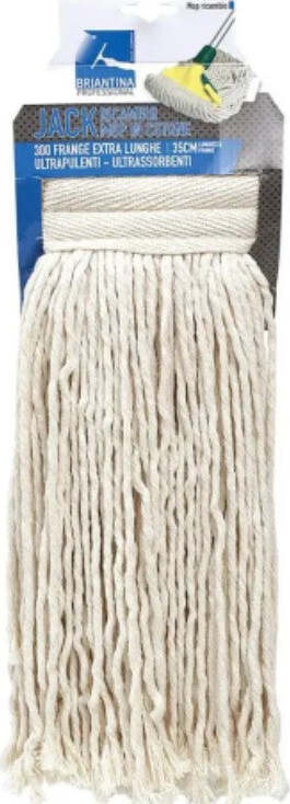 BRIANTINA---STUPENDA---RICAMBIO-MOP-IN-COTONE-JACK-400gr.---CON-FRANGE