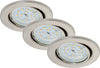 BRILONER---3-FARETTI-LED-DA-INCASSO-ORIENTABILI-D.-8,6-GU10-5-watt-400-lumen-NICKEL-SATINATO