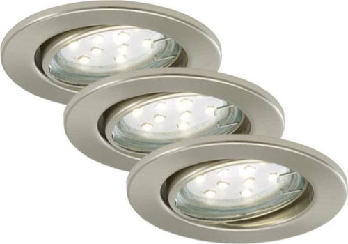 BRILONER---3-FARETTI-LED-INCASSO-3W--GU10-250LM-NICHEL-SATINATO
