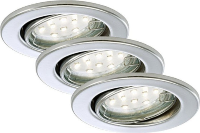 BRILONER---3-FARETTI-LED-INCASSO-ORIENTABILI---3x3W-250LM---IP23