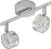 BRILONER---BARRA-2-FARETTI-LED-ORIENTABILI-3,5W-350LM-3.000K---STRUTTURA-IN-METALLO/PLASTICA-CROMATA-260MM
