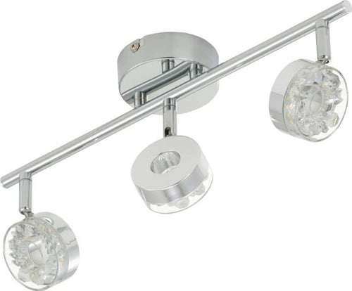 BRILONER---BARRA-3-FARETTI-LED-ORIENTABILI-3,5W-350LM-3.000K---STRUTTURA-IN-METALLO/PLASTICA-CROMATA-420MM