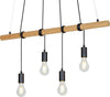 BRILONER---LAMPADARIO-A-SOSPENSIONE-90CM--LEGNO-BRILLANTE/MONTATURA-NERA
