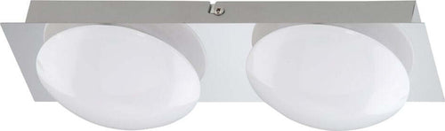 Briloner---PLAFONIERA-Cromo-Bianco-Angolare-2-X-5W-800lm-Caldo-34cm