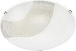 BRILONER---PLAFONIERA-IN-VETRO-DECORATO-9W-LED-DIAMETRO-25CM