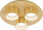 BRILONER---PLAFONIERA-LE-PRO-D.-32cm-A-3-LUCI-5-watt-350-lumen-ORO-ANTICHIZZATO