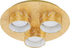 BRILONER---PLAFONIERA-LE-PRO-D.-32cm-A-3-LUCI-5-watt-350-lumen-ORO-ANTICHIZZATO