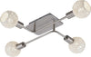 BRILONER---PLAFONIERA-NATURE-BALL-A-4LUCI-5,5W-E14-NICKEL-SATINATO/CARTA-BIANCA
