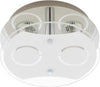 BRILONER---PLAFONIERA-ROTONDA-2-LED-Ø21cm---3W-250LM--CROMO/-VETRO-SATINATO-TRASPARENTE