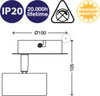 BRILONER--1-LED-5W-350LUMEN-IN-ARGENTO-ANTICHIZZATO