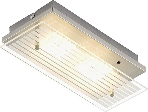 Briloner-Leuchten-LED-Applique-Integrata,-3.6-W,-Satinati,-27-x-12-x-6.6-cm-[Classe-di-efficienza-energetica-A+]