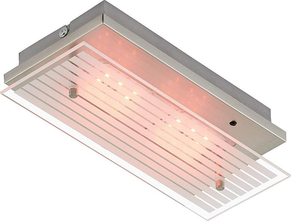 Briloner-Leuchten-LED-Applique-Integrata,-3.6-W,-Satinati,-27-x-12-x-6.6-cm-[Classe-di-efficienza-energetica-A+]