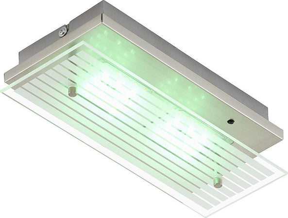 Briloner-Leuchten-LED-Applique-Integrata,-3.6-W,-Satinati,-27-x-12-x-6.6-cm-[Classe-di-efficienza-energetica-A+]