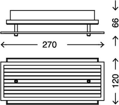Briloner-Leuchten-LED-Applique-Integrata,-3.6-W,-Satinati,-27-x-12-x-6.6-cm-[Classe-di-efficienza-energetica-A+]