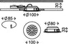 Briloner-Leuchten-Luci-da-Incasso-Integrata,-10.5-W,-Alluminio-[Classe-di-efficienza-energetica-A+]