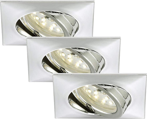 Briloner-Leuchten-Luci-da-Incasso-Integrata,-5-W,-Cromo,-5-unit