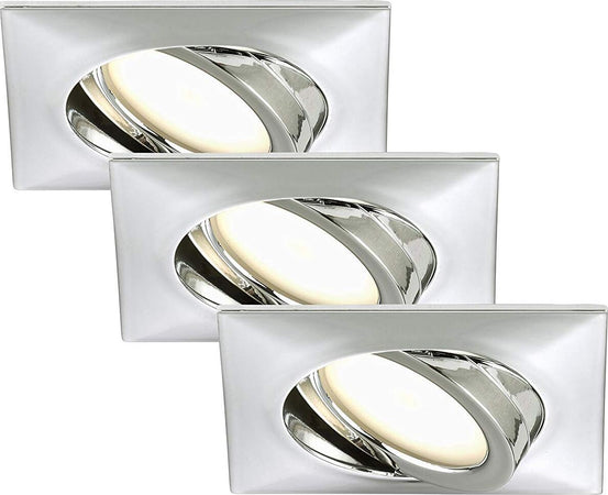 Briloner-Leuchten-Luci-da-Incasso-Integrata,-5-W,-Cromo,-5-unit