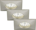Briloner-Leuchten-Luci-da-Incasso-Integrata,-5-W,-Satinati,-3-unit