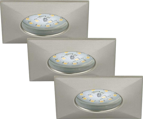 Briloner-Leuchten-Luci-da-Incasso-Integrata,-5-W,-Satinati,-3-unit