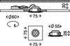 Briloner-Leuchten-Luci-da-Incasso-Integrata,-5-W,-Satinati,-3-unit