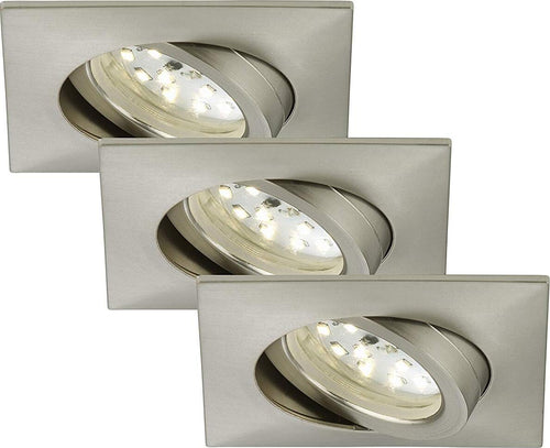 Briloner-Leuchten-Luci-da-Incasso-Integrata,-5-W,-Satinati,-5-unit
