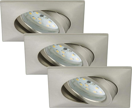 Briloner-Leuchten-Luci-da-Incasso-Integrata,-5-W,-Satinati,-5-unit