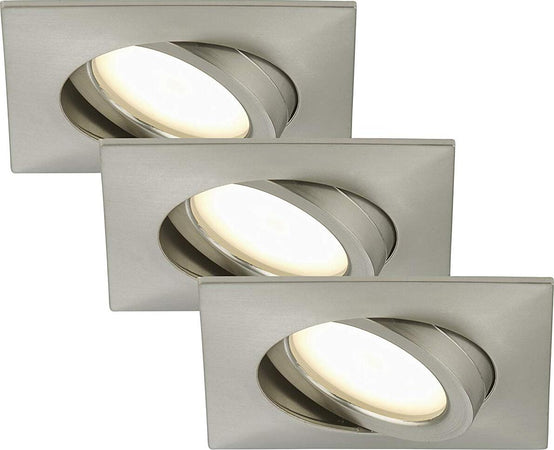 Briloner-Leuchten-Luci-da-Incasso-Integrata,-5-W,-Satinati,-5-unit