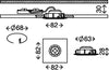 Briloner-Leuchten-Luci-da-Incasso-Integrata,-5-W,-Satinati,-5-unit