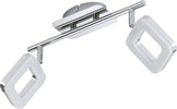 Briloner-Leuchten-Plafoniera-con-2-Faretti-LED-Integrata,-4-W,-Argento-[Classe-di-efficienza-energetica-A+]