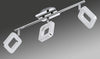 Briloner-Leuchten-Plafoniera-con-3-Faretti-LED-Integrata,-4-W,-Argento-[Classe-di-efficienza-energetica-A+]
