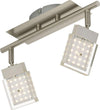 Briloner-Leuchten-Plafoniera-con-FarettiLED-Integrata,-4.5-W,-Satinati,-30.5-x-8-x-8.7-cm-[Classe-di-efficienza-energetica-A+]