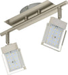 Briloner-Leuchten-Plafoniera-con-FarettiLED-Integrata,-4.5-W,-Satinati,-30.5-x-8-x-8.7-cm-[Classe-di-efficienza-energetica-A+]