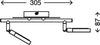 Briloner-Leuchten-Plafoniera-con-FarettiLED-Integrata,-4.5-W,-Satinati,-30.5-x-8-x-8.7-cm-[Classe-di-efficienza-energetica-A+]