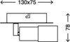 Briloner-Leuchten-Plafoniera-con-FarettiLED-Integrata,-5-W,-Satinati,-13-x-7.5-x-7.8-cm-[Classe-di-efficienza-energetica-A++]